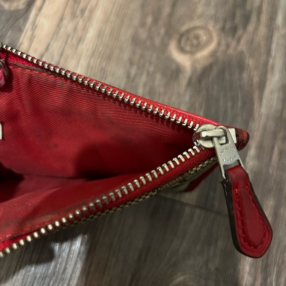 Coach Wallet with Red Detail and ID Holder - Picture 3 of 5